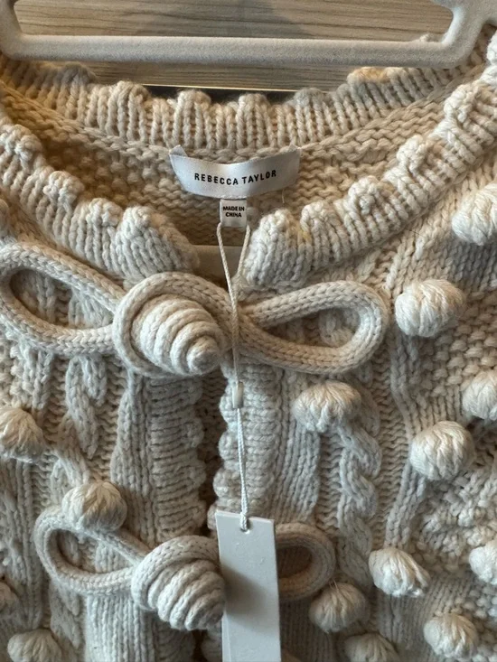 NWT Rebecca Taylor Bauble Cable Vest - Picture 5 of 6